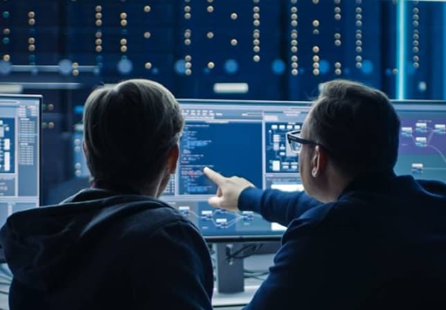Software Development Team Working Together